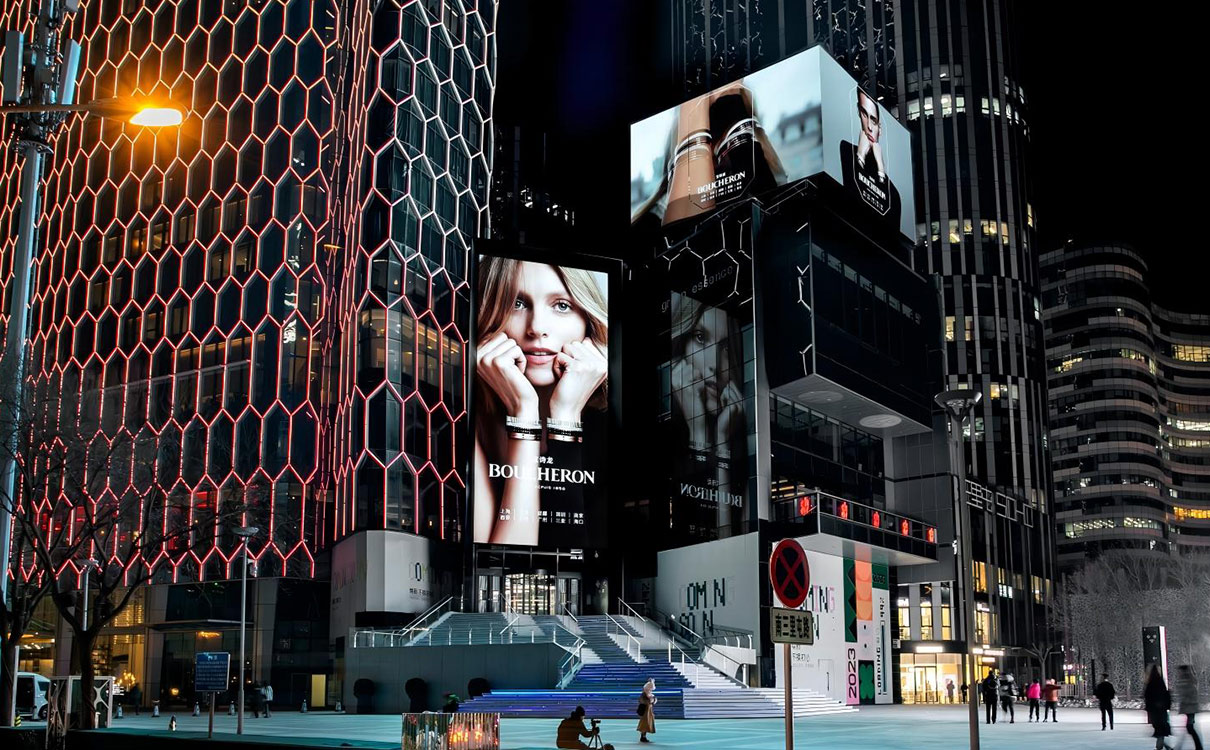 通盈中心創(chuàng)意場景、聯(lián)動LED屏