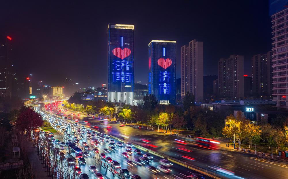 濟(jì)南地標(biāo)媒體燈光秀